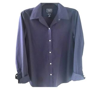 Chaps Ladies Medium No Iron button classic shirt